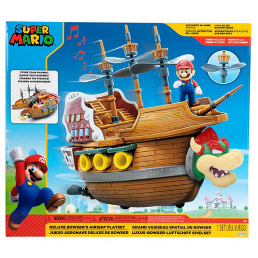 bowser aircraft deluxe playset super mario nintendo