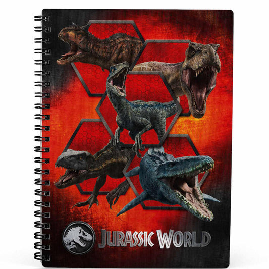 3d carnivorous jurassic world notebook