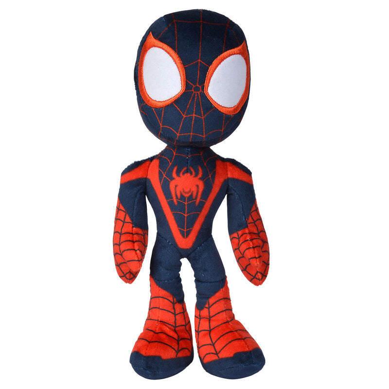 marvel spidey miles morales plush 25cm