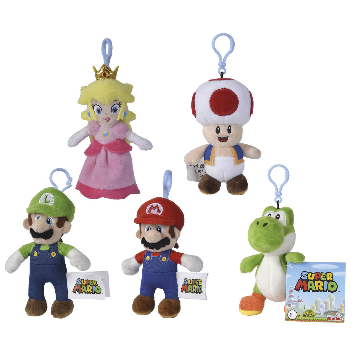 Super Mario Nintendo Plush Keychain 12cm Assorted