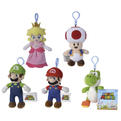 Super Mario Nintendo Plush Keychain 12cm Assorted