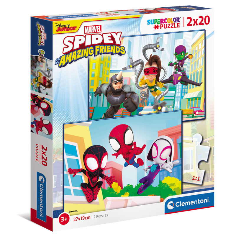 puzzle amazings friends marvel 2x20pcs