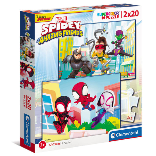 puzzle amazings friends marvel 2x20pcs