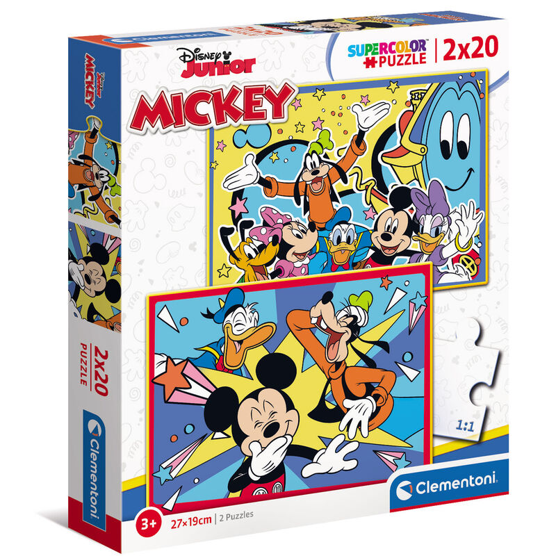 disney mickey mouse puzzle 2x20pcs