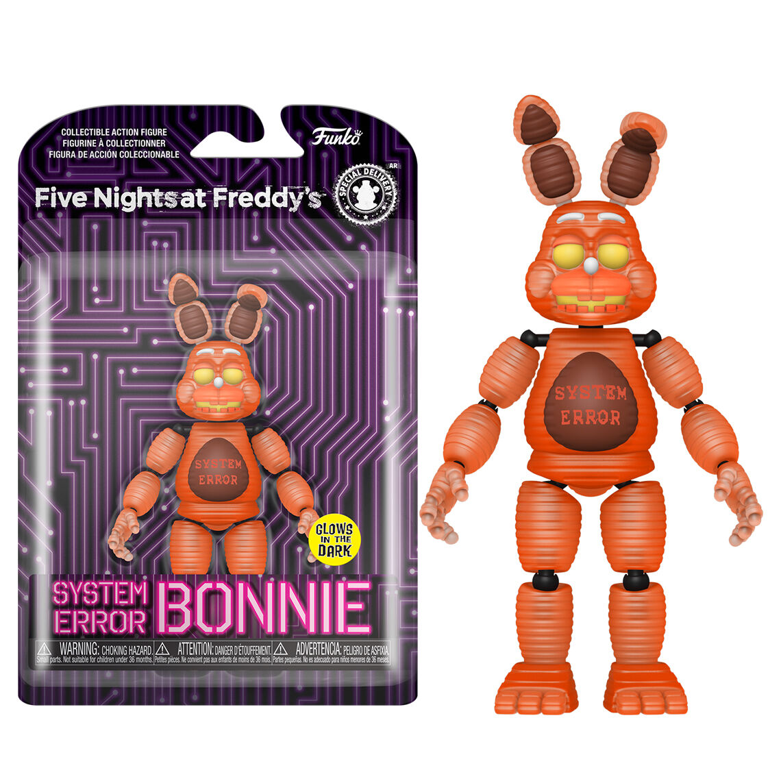 figure action five nights at freddys system error bonnie
