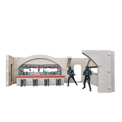 Sceneria Nevarro Cantina + figurka Imperial Death Trooper Mandalorian Star Wars