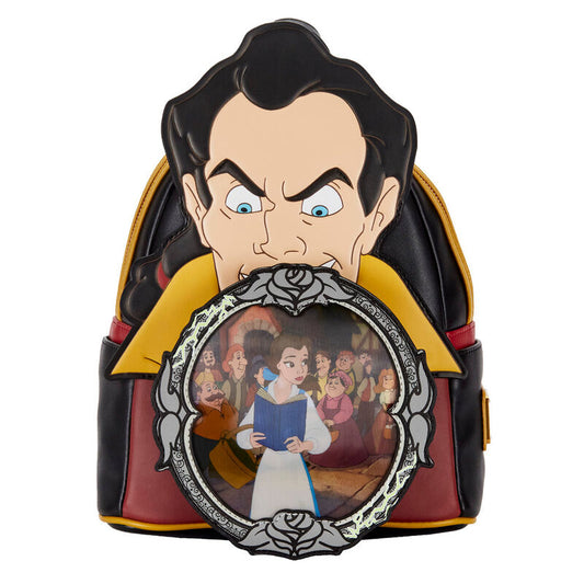 Villains Backpack Gaston Scene Beauty and the Beast Disney Loungefly 26cm