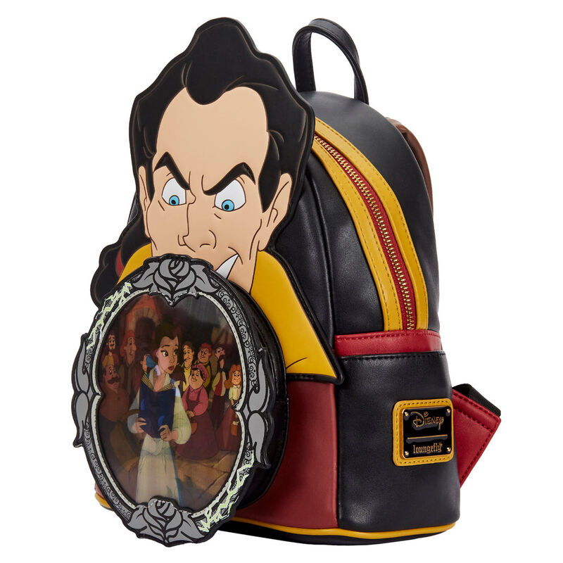 villains backpack gaston scene beauty and the beast disney loungefly 26cm