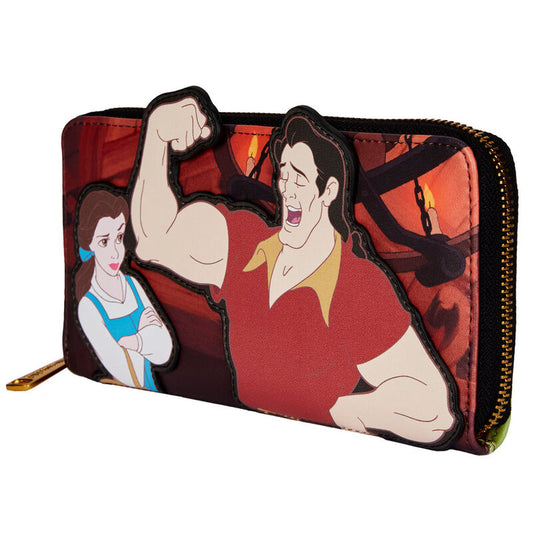 villains wallet gaston scene beauty and the beast disney loungefly