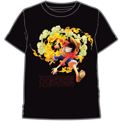 luffy attack one piece adult t shirt