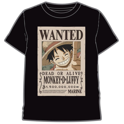 wanted luffy one piece adult t shirt