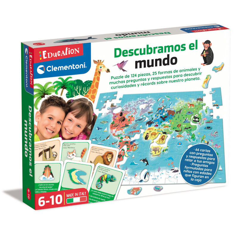 puzzle let's discover the world 124 pieces