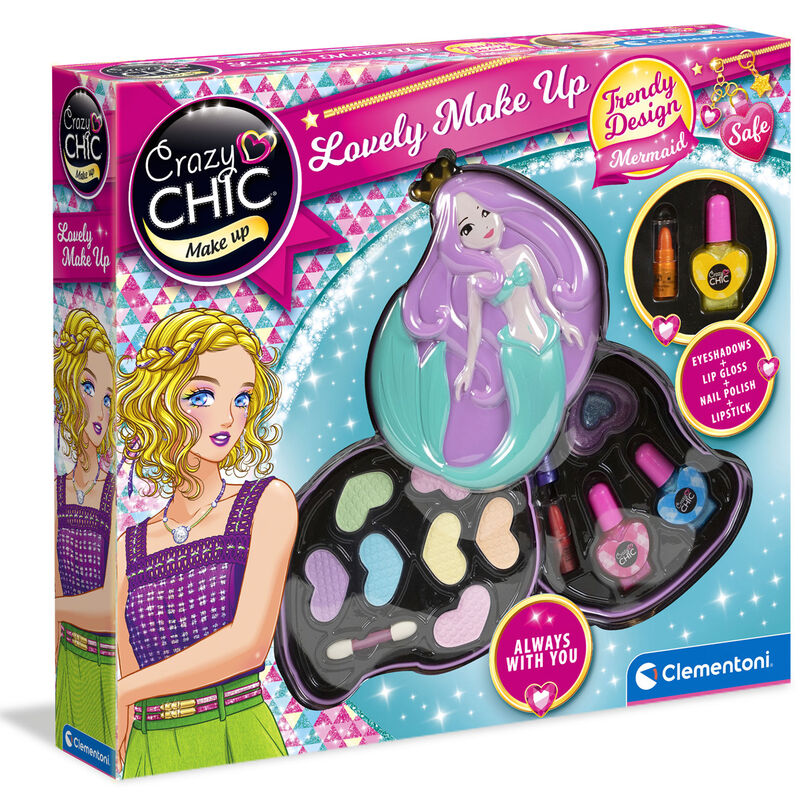 crazy chic mermaid makeup set