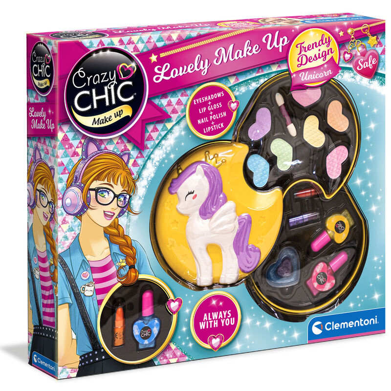 crazy chic unicorn makeup set