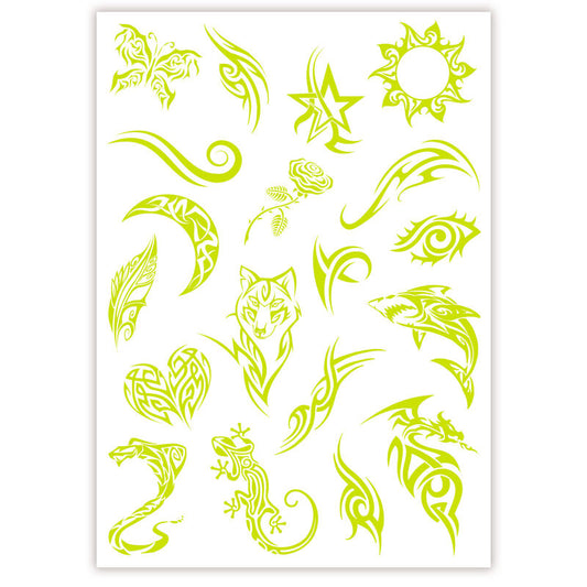 Tatuaggi fluorescenti Crazy Chic