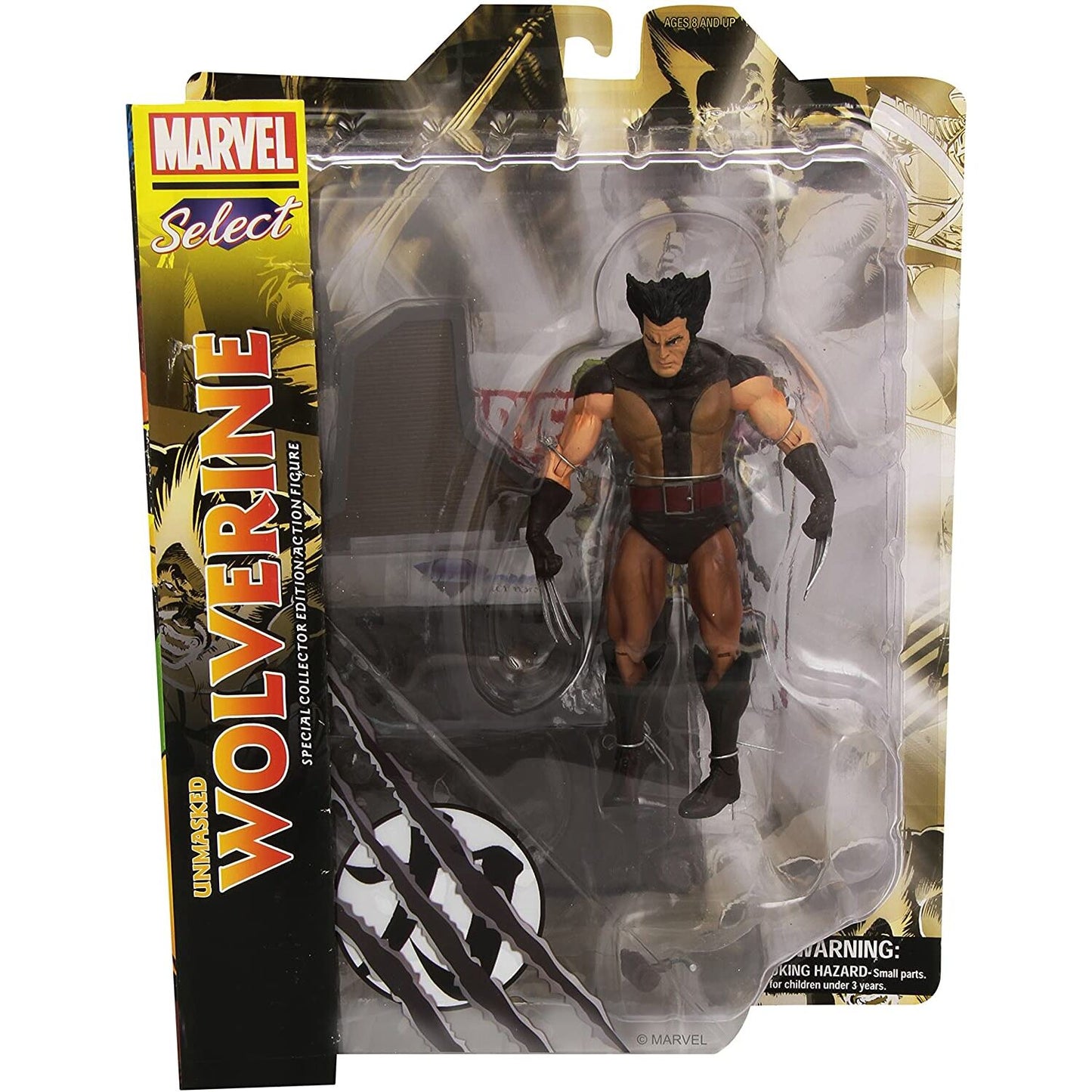 Marvel Select Unmasked Wolverine Figure 18cm