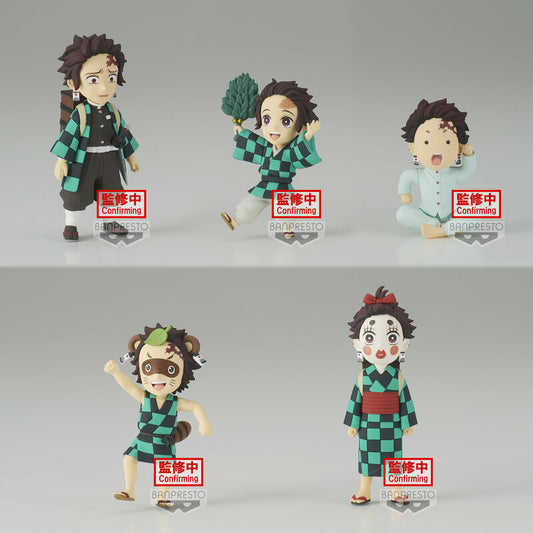 Figura Tanjiro Kamado Demon Slayer Kimetsu no Yaiba 7cm assortiti