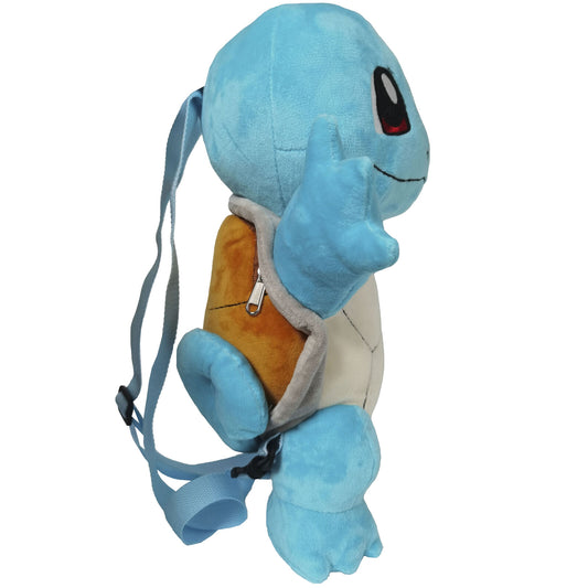 Mochila de pelúcia do Pokémon Squirtle 36cm