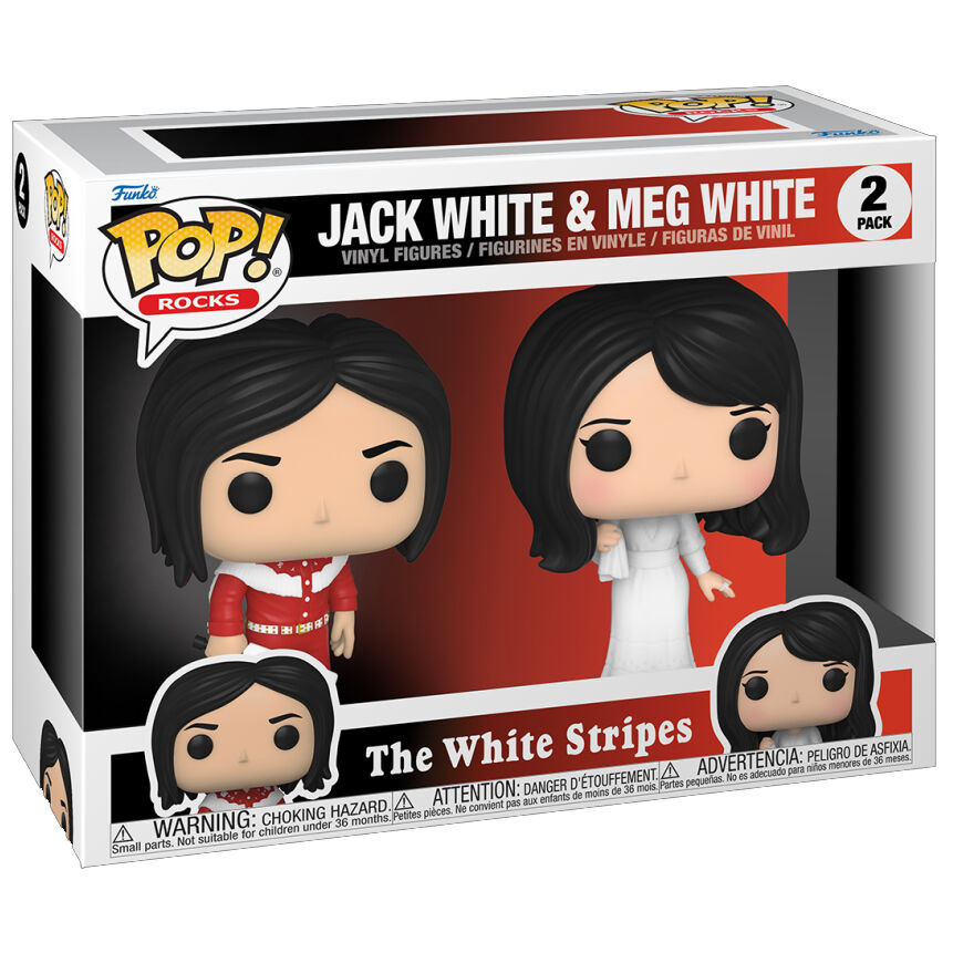 Blister 2 POP figures The White Stripes Jack White and Meg White