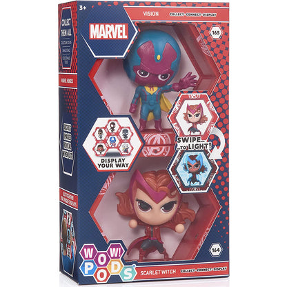 led figures set wow  pod vision  scarlet marvel