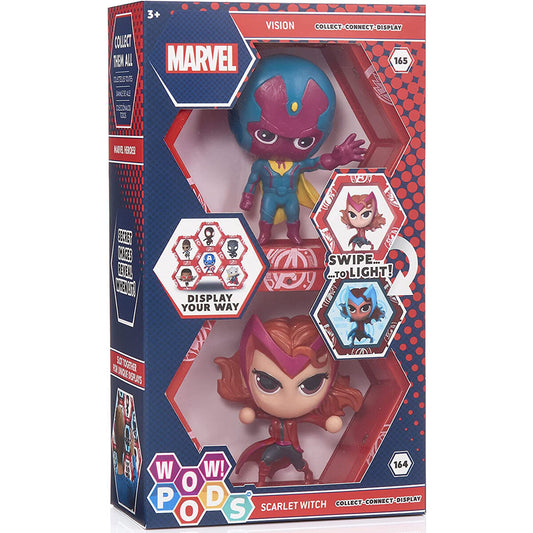 led figures set wow  pod vision  scarlet marvel