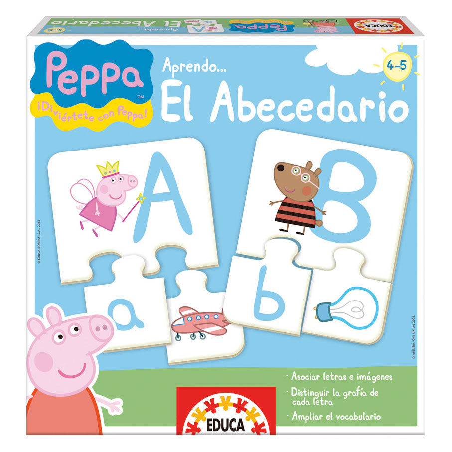 peppa pig alphabet learning game