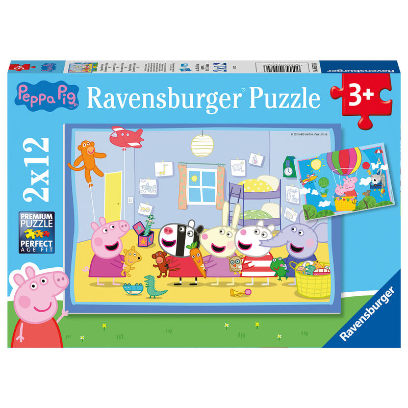 peppa pig puzzle 2x12pcs