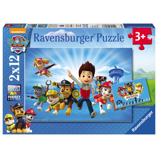 paw patrol puzzle 2x12pcs