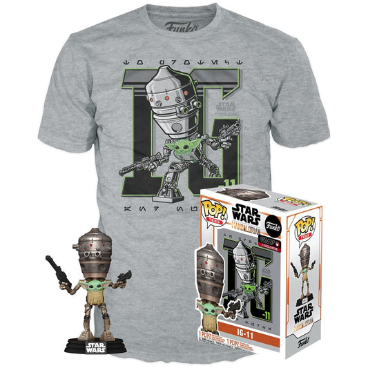 pop figure & tee set star wars ig 11 with the child exclusive m