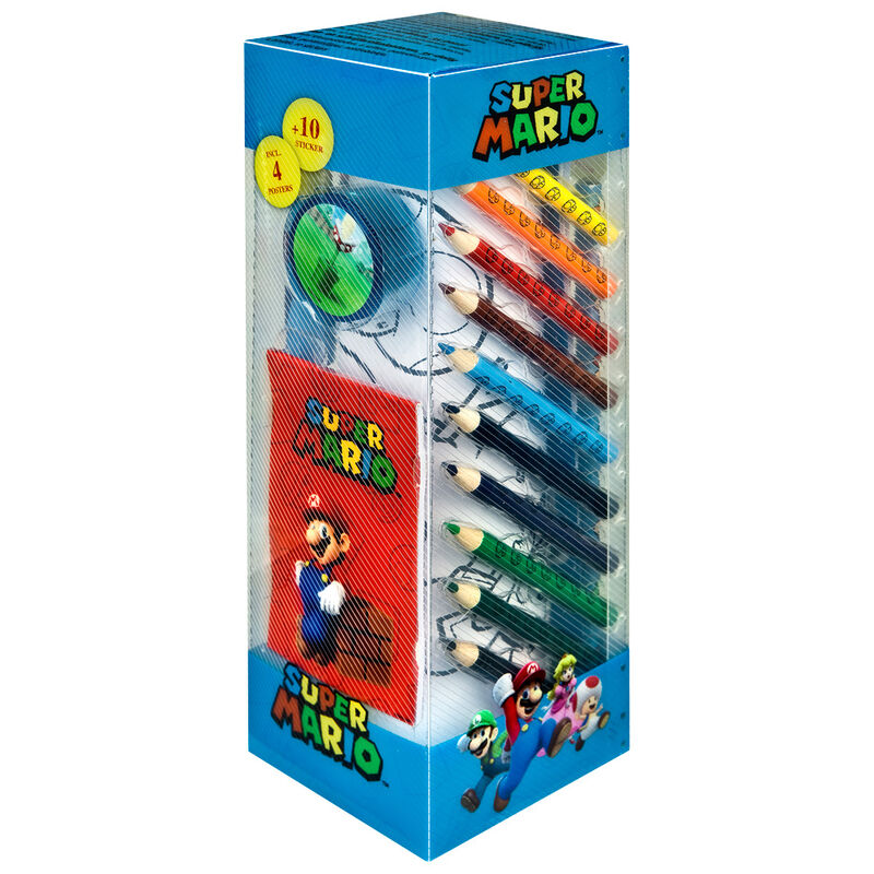 super mario bros stationery set  35 pieces