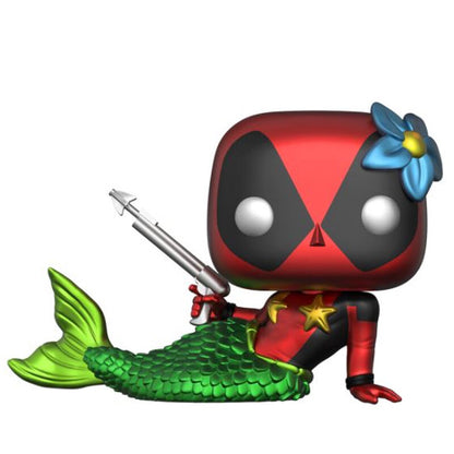 Set composto da statuetta POP e maglietta Marvel Deadpool Sirena Esclusiva