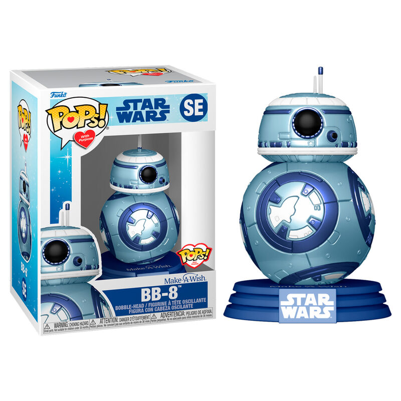 pop figure star wars make a wish bb 8 metallic