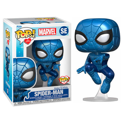 Figura POP Marvel Make a Wish Spiderman Metallico