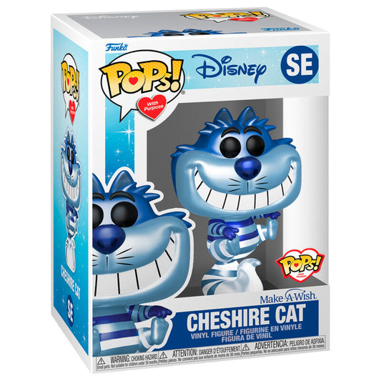 Figura POP metálica do Gato de Cheshire da Disney Make a Wish