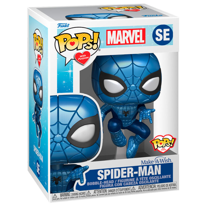 Figura POP Marvel Make a Wish Spiderman Metallico
