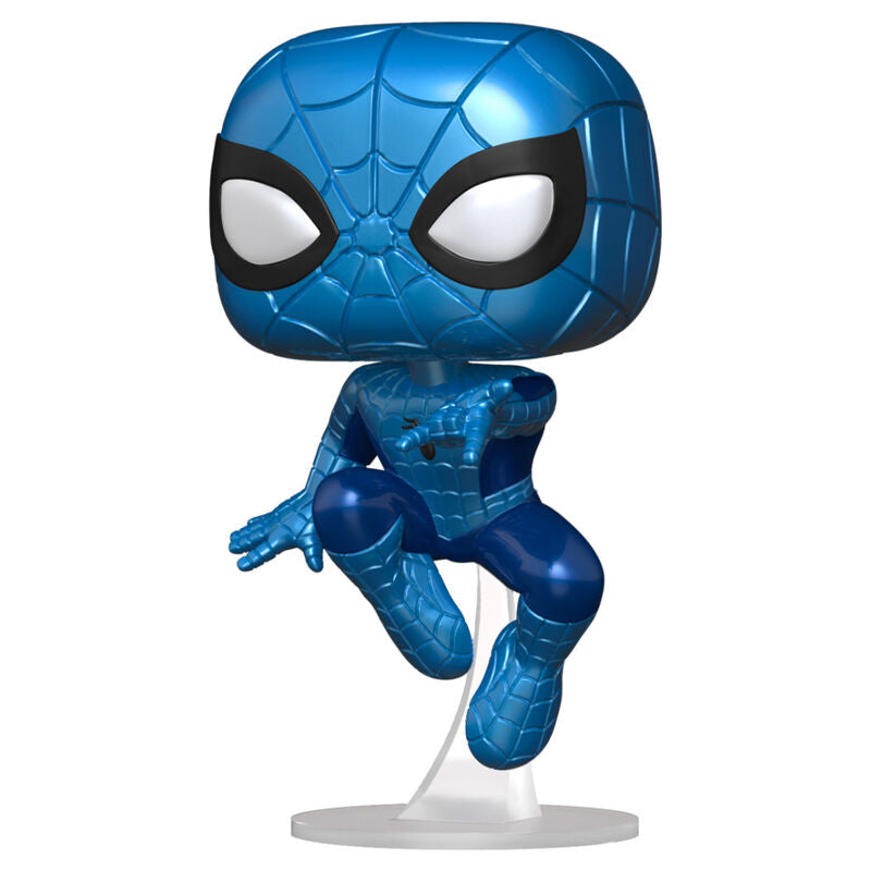 pop figure marvel make a wish spiderman metallic
