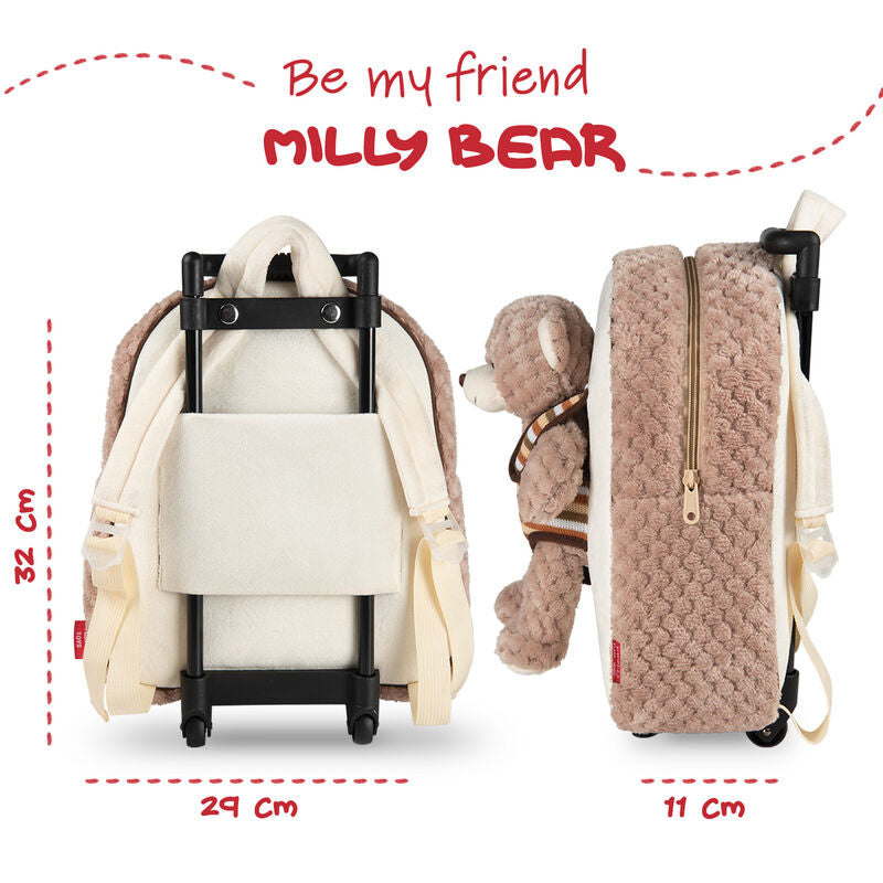Wózek pluszowy Miś Milly 38cm