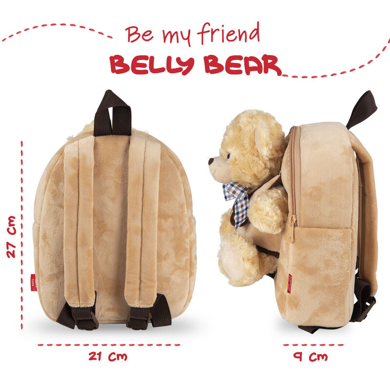 Rucksack + Plüschtier „Belly Bear“ (26 cm)