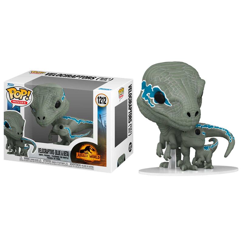 Jurassic World 3 Velociraptors Blue & Beta POP Figure