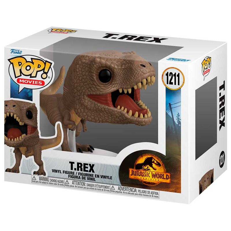 jurassic world 3 t rex pop figure