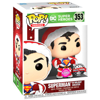 POP Figure & Tee Set DC Comics Superman Exclusive Flocked