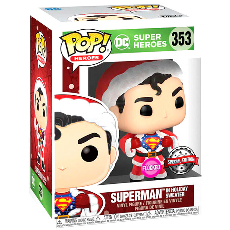 POP Figure & Tee Set DC Comics Superman Exclusive Flocked
