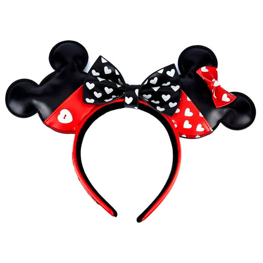 Valentine's Day Mickey and Minnie Mouse Disney Loungefly Ears Headband