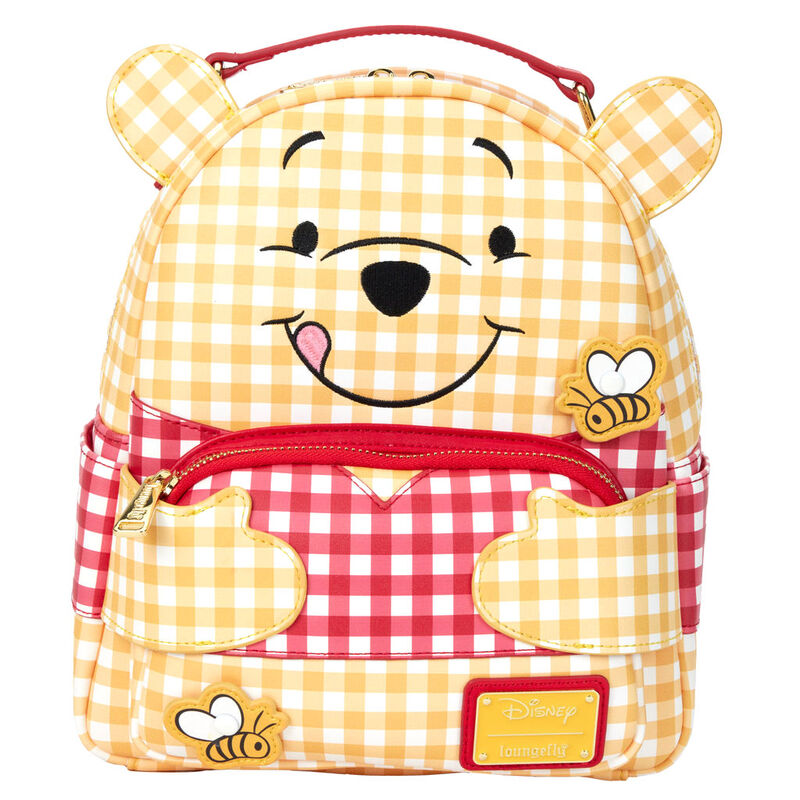 gingham winnie the pooh disney loungefly backpack 25cm