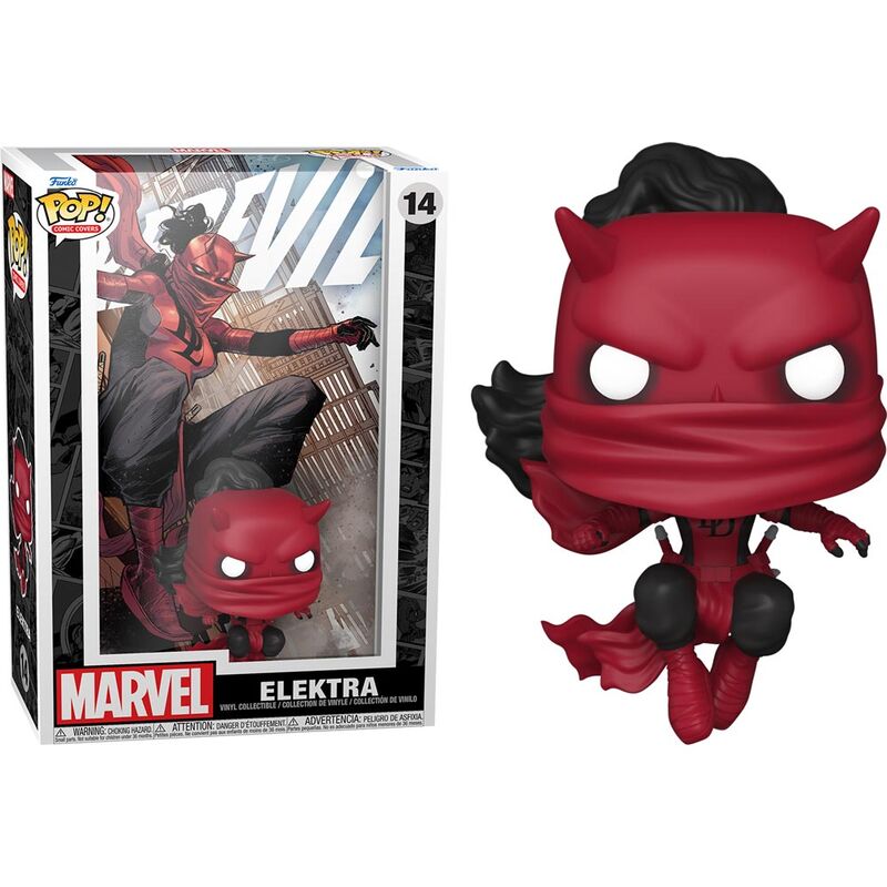 pop figure comic cover marvel daredevil elektra