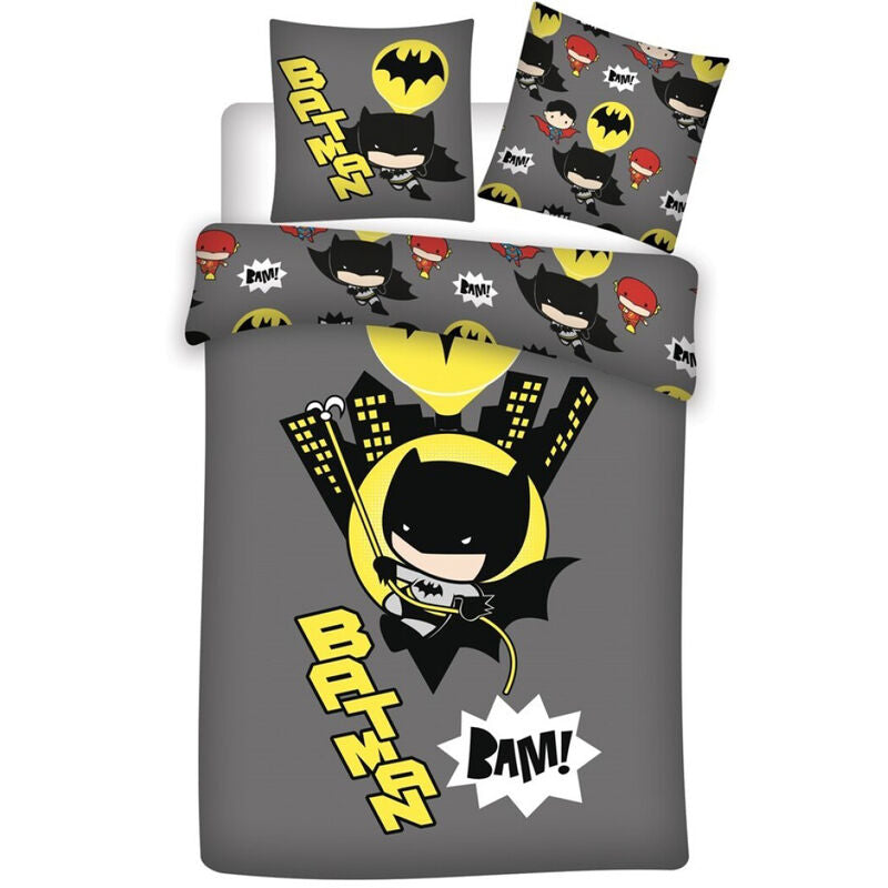 duvet cover chibi batman dc comics bed 90 microfiber