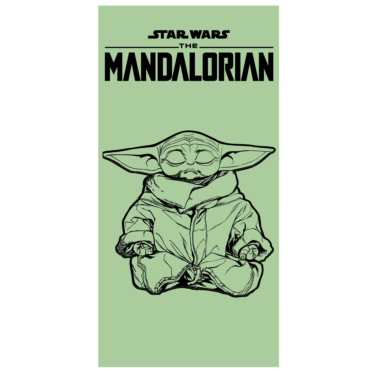 mandalorian star wars cotton towel