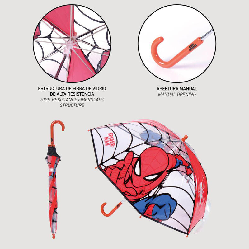 Spiderman Marvel Bubble Manual Umbrella 45cm