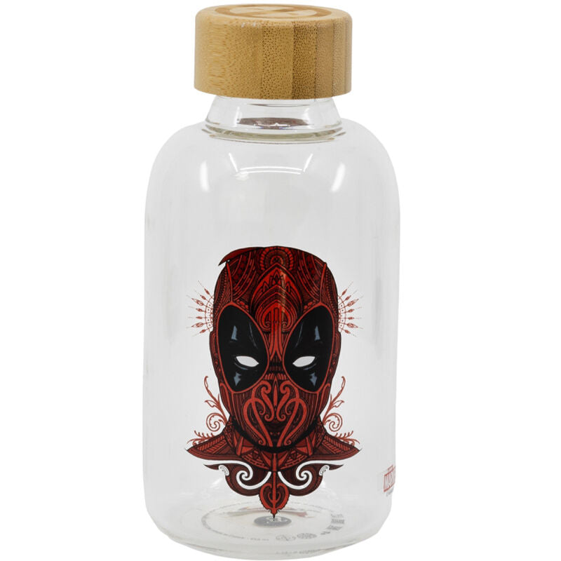 Garrafa de vidro Deadpool Marvel 620ml