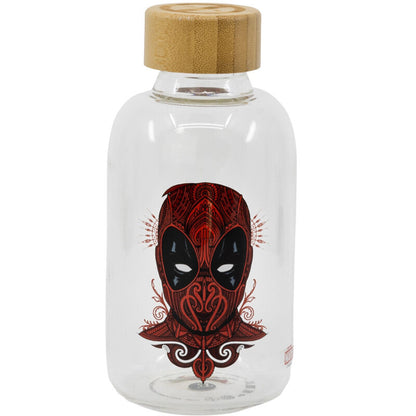 Garrafa de vidro Deadpool Marvel 620ml